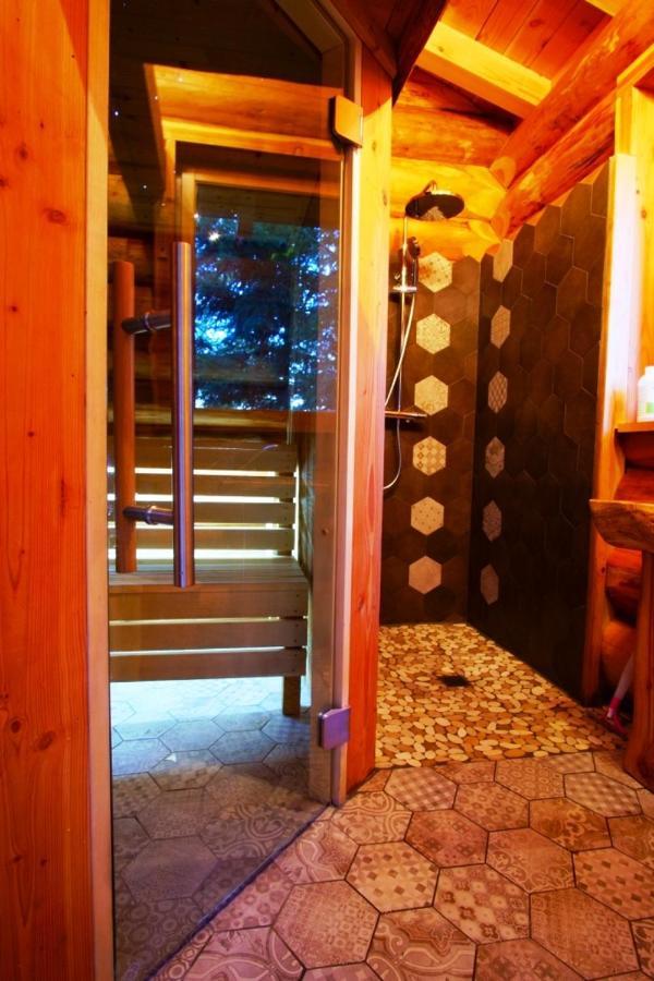 Pialous:Chalet En Rondins Avec Espace Detente La Chapelle-d'Aurec Exterior photo